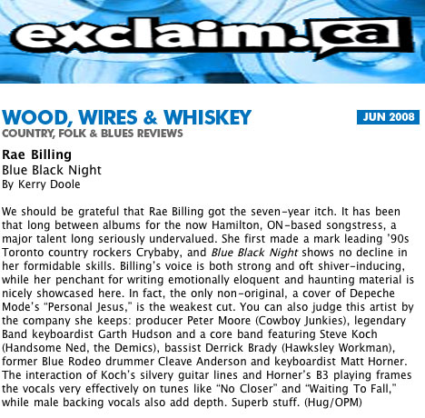 Exclaim Magazine Article June 2008